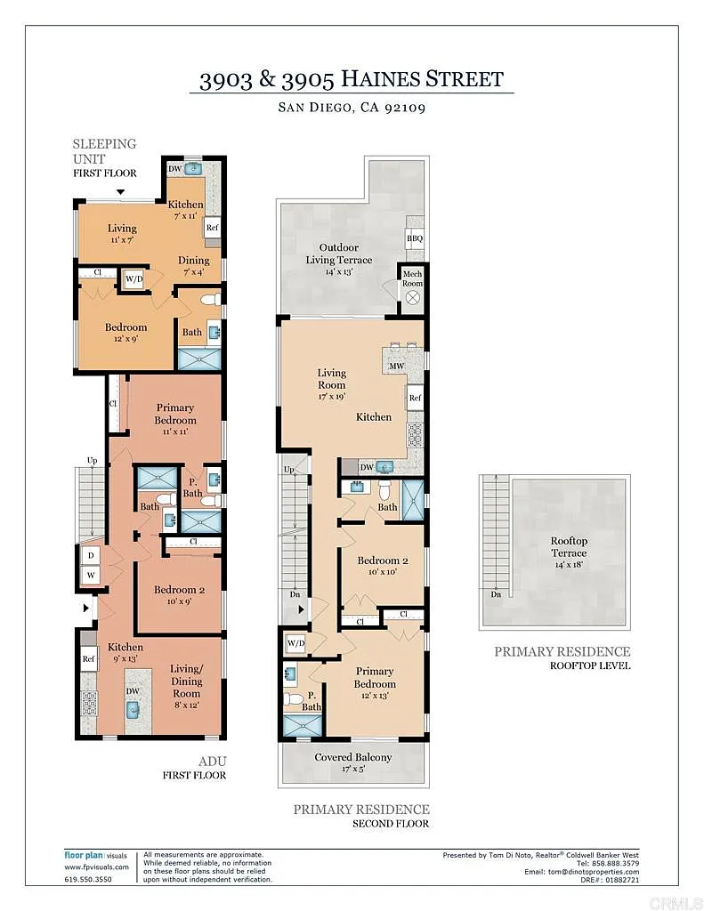 3903 & 3905 Haines Street floor plans Floor plans for 3903 and 3905 Haines Street
