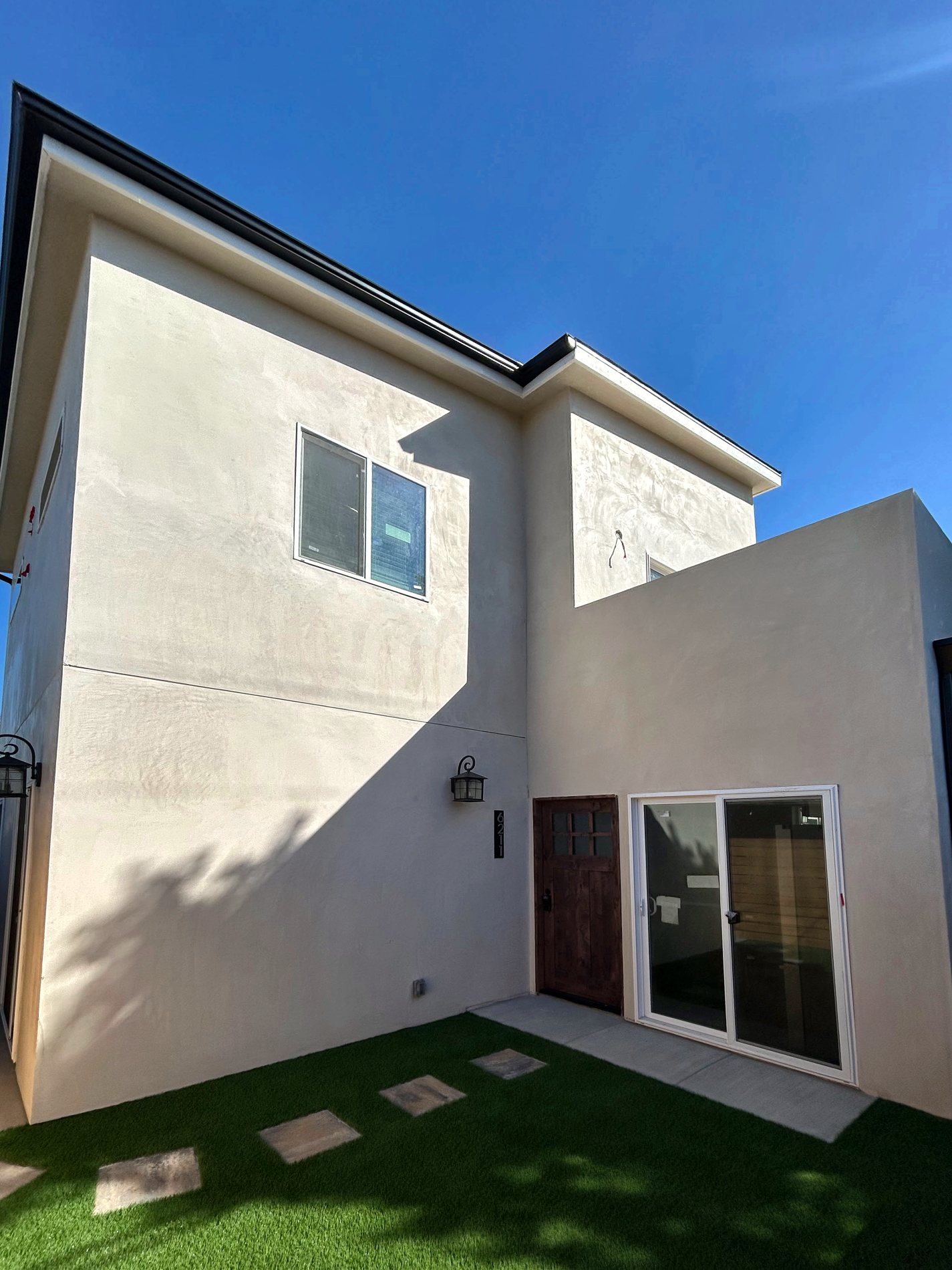 6209 Mesita completed ADU Completed two-story ADU building behind 6209 Mesita Drive, San Diego