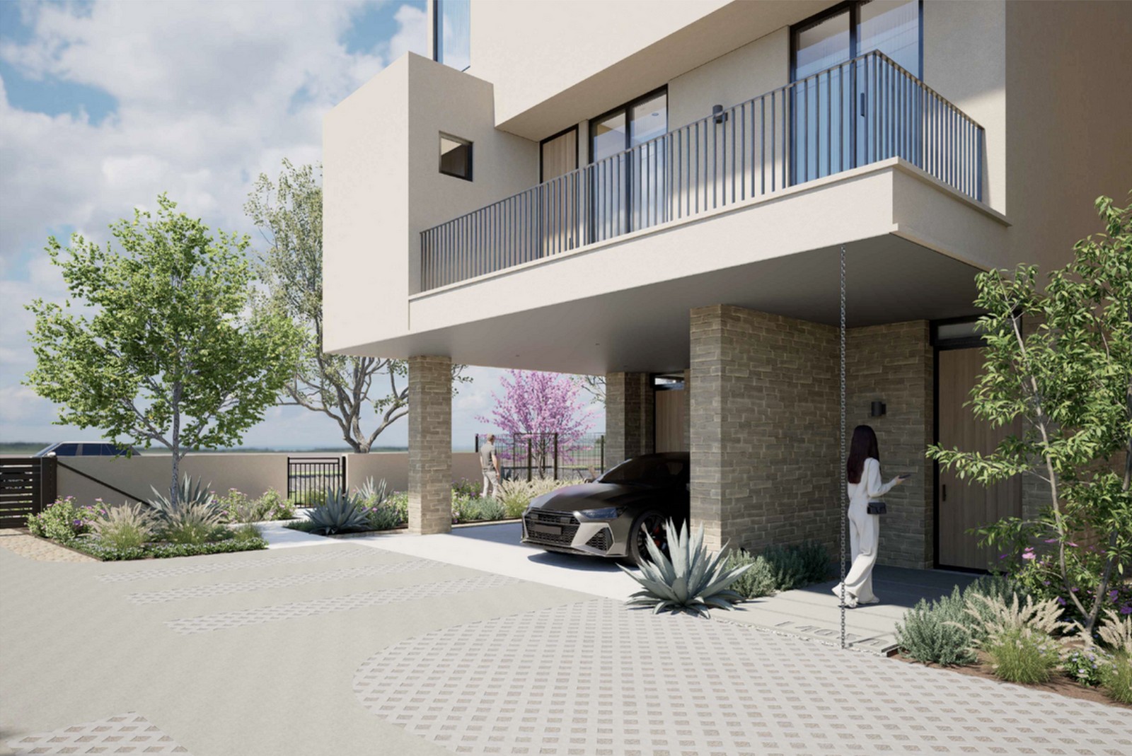 Ground-up multifamily building under construction