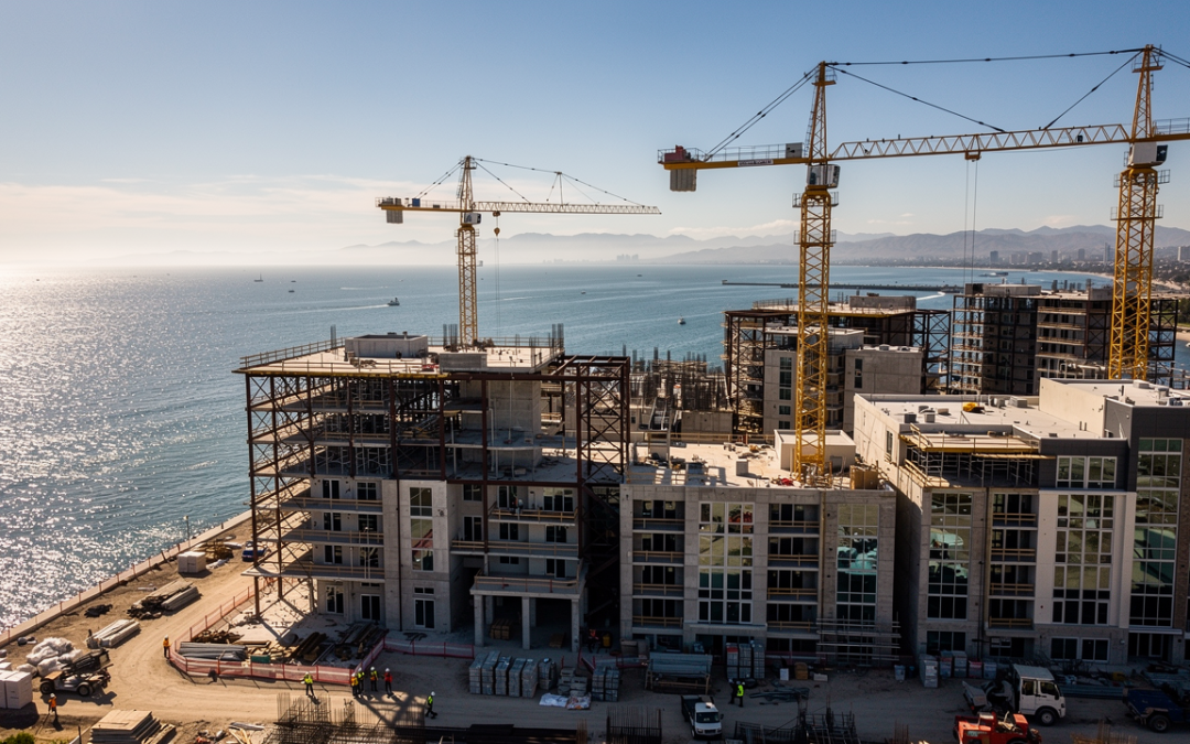 Multifamily construction along the Chula Vista Bayfront on San Diego Bay