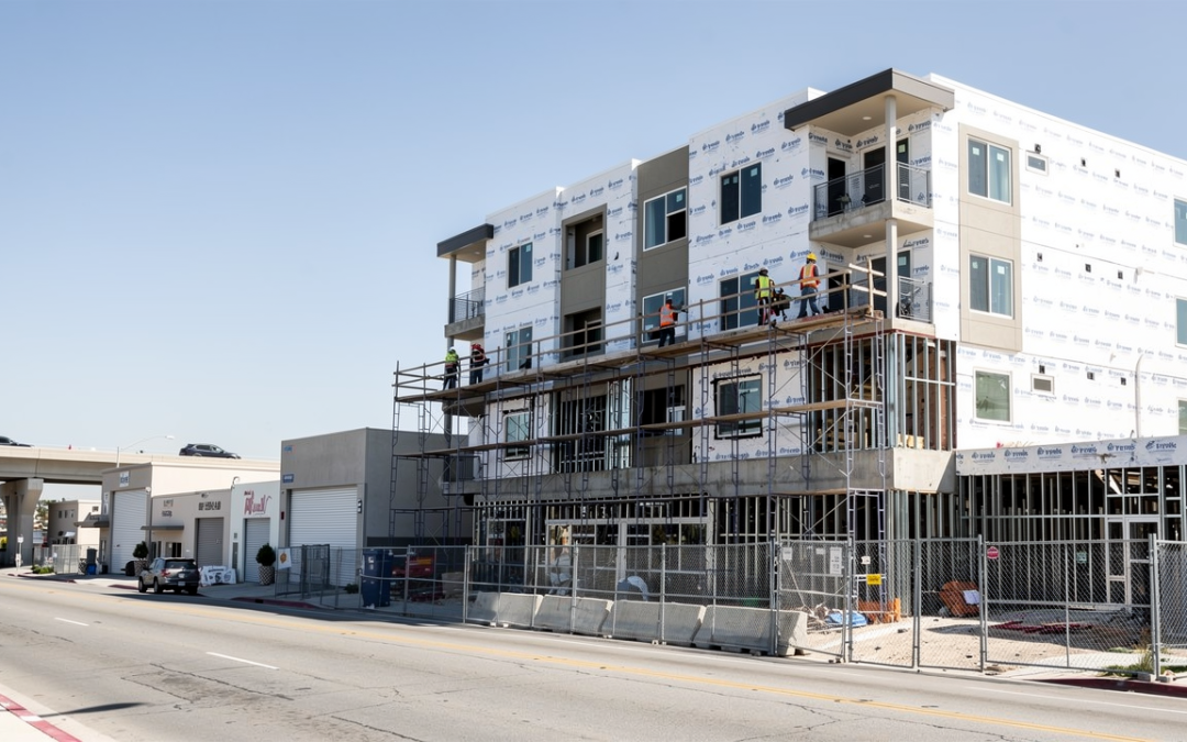 Mixed-use multifamily construction along Balboa Avenue in Kearny Mesa San Diego